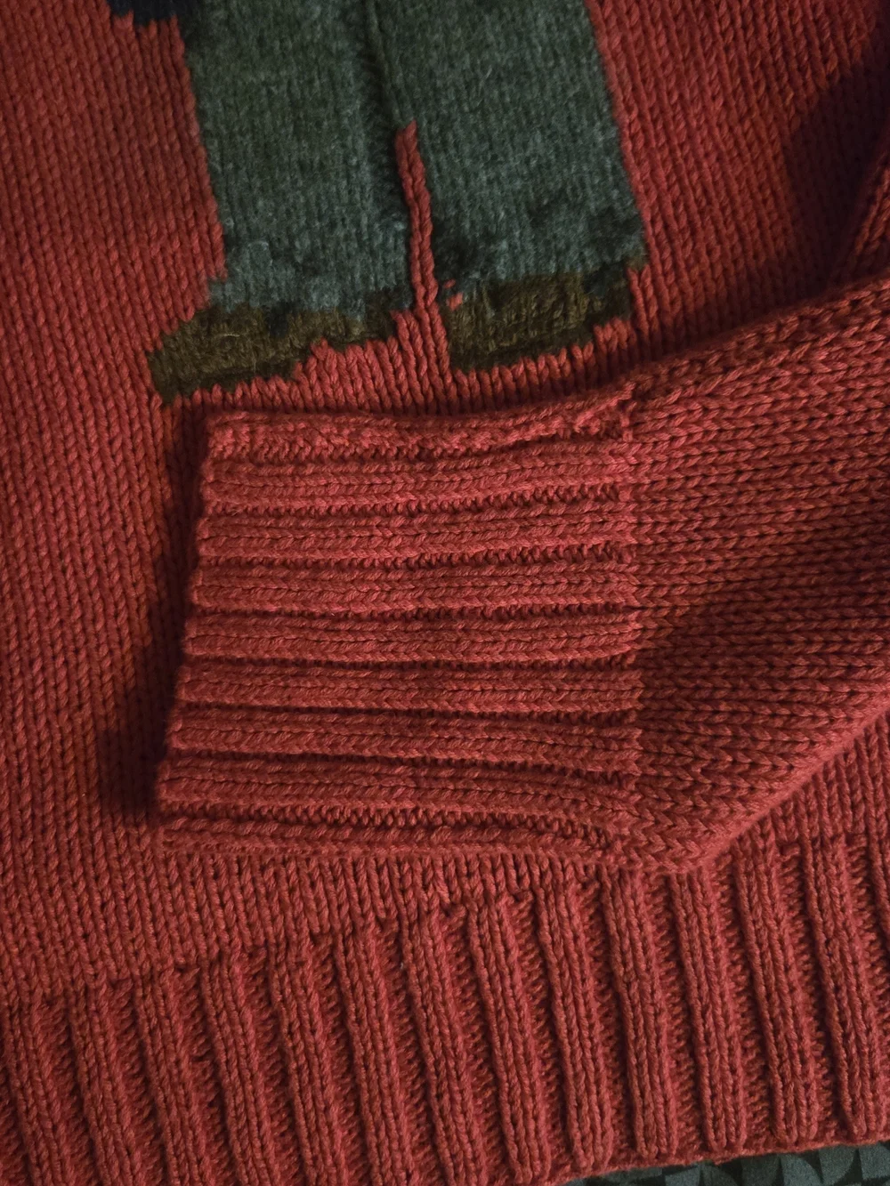 Polo by Ralph Lauren Red Polo Executive Bear Hand Knit Sweater. Like New.